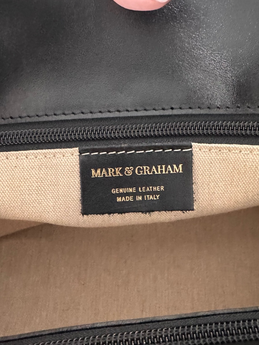 Mark & Graham Leopard Pony Hair Leather Tote Made in Italy - Picture 6 of 10